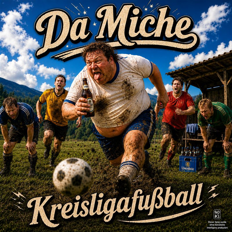 Single-Cover „Kreisligafußball“ von Da Miche