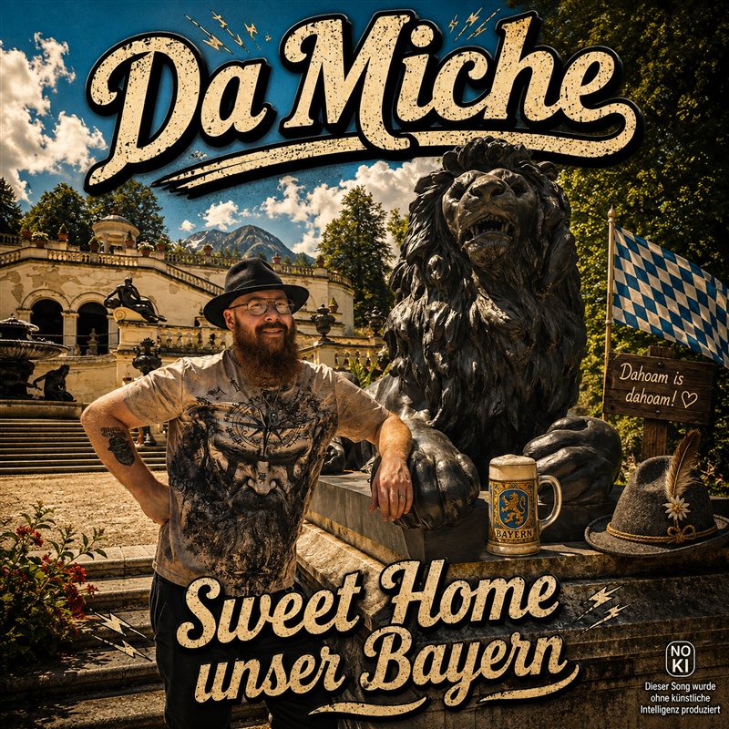 Single-Cover „Sweet Home unser Bayern“ von Da Miche